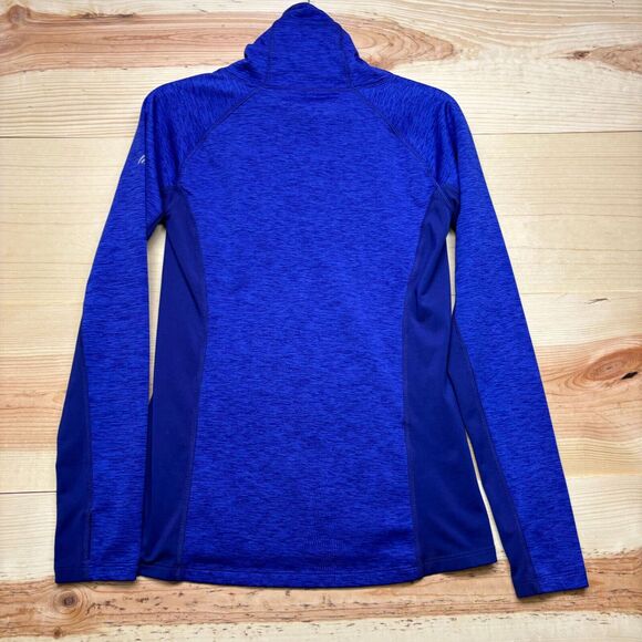 Eddie Bauer Sweater Womens XS Blue Purple Pullover Motion Active Cowl Neck - Picture 10 of 12